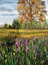 The Meadow, an earlier thread painting by Mitra McQuilton