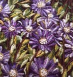 Violets, an earlier thread painting by Mitra McQuilton