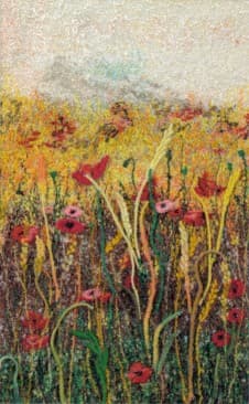 Picture MU-2, an earlier thread painting by Mitra McQuilton