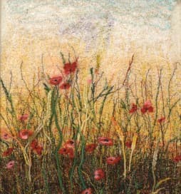 Picture MU-1, an earlier thread painting by Mitra McQuilton