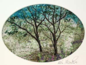 Picture MU-3, an earlier thread painting by Mitra McQuilton
