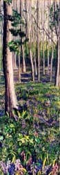 Birch Grove, an earlier thread painting by Mitra McQuilton