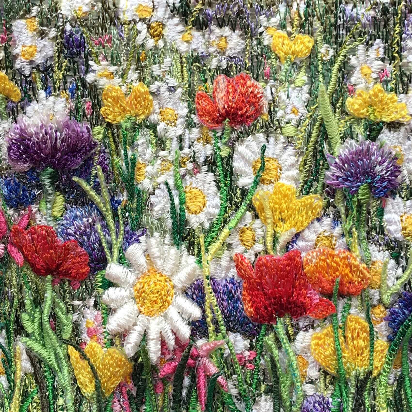 Meadow Flowers, a square greetings card