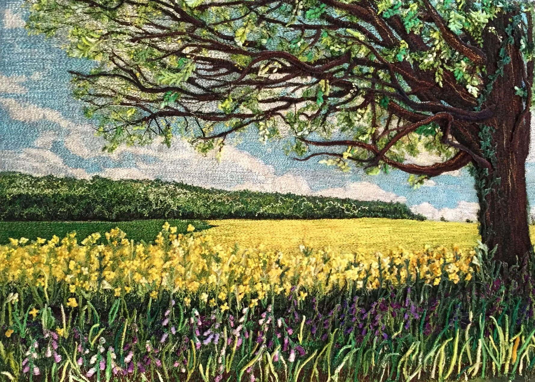 Rapeseed Field, a rectangular greetings card