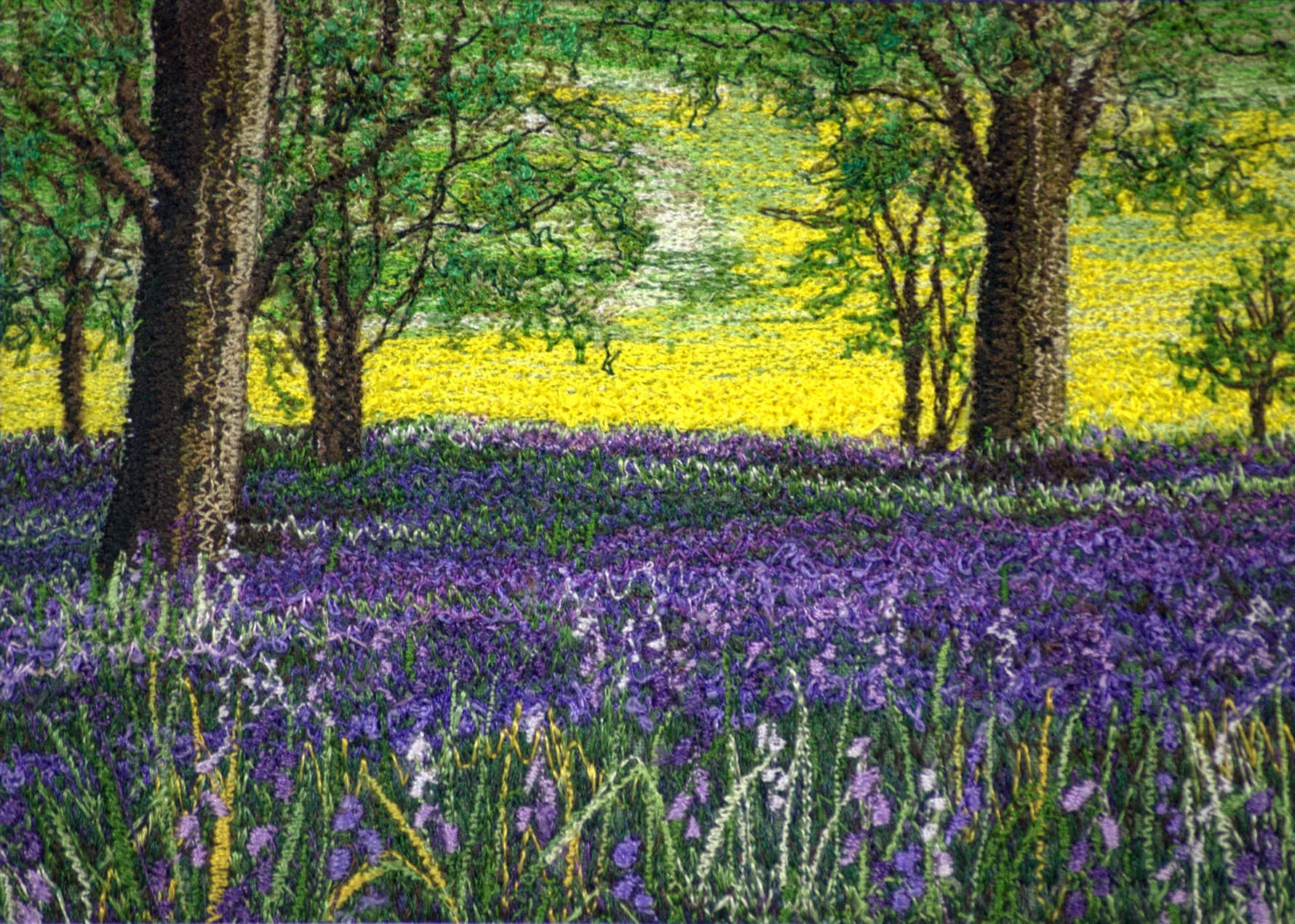 Autumn Bluebells, a rectangular greetings card